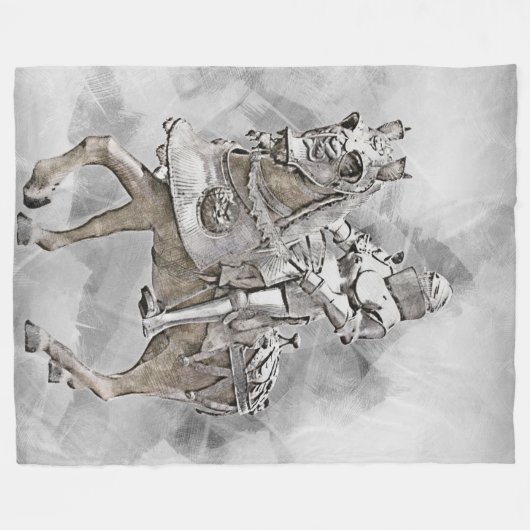 WHITE KNIGHT FLEECEDECKE (Vorderseite (Horizontal))