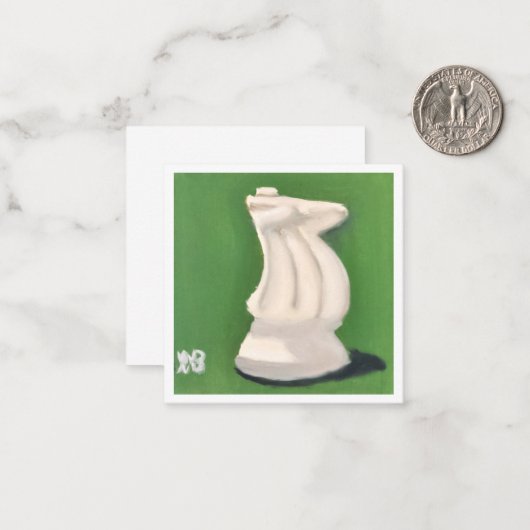 White Knight Mitteilungskarte (Vorderseite/Rückseite Beispiel)