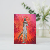 White Knight Postkarte (Stehend Vorderseite)