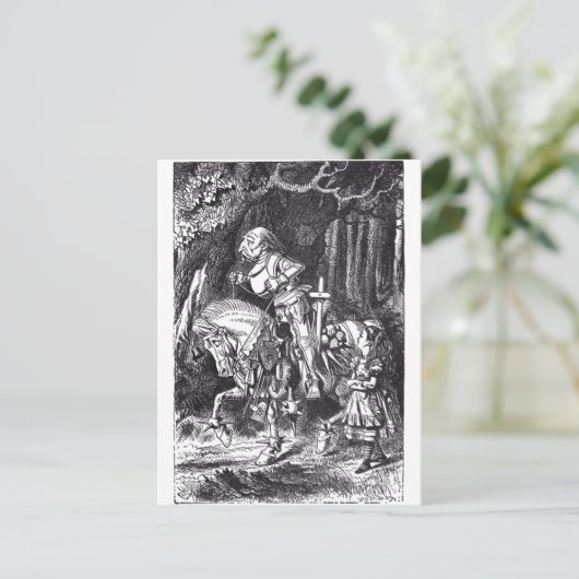 White Knight Postkarte (Stehend Vorderseite)