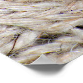 White knitting wool texture background. poster (Ecke)