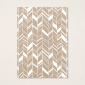 White Kraft Jewelier Designer Earring Card (Rückseite)