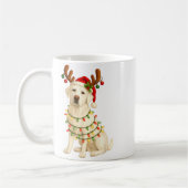 White Lab Christmas Tree Light Pajama Labrador Dog Kaffeetasse (Links)