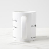White Labrador Cup "Urinalysis" Jumbo-Tasse (Rückseite)
