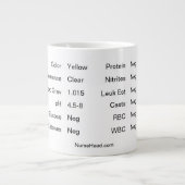 White Labrador Cup "Urinalysis" Jumbo-Tasse (Vorderseite)