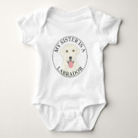 White Labrador Dog Big Sister