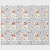 White Labrador Puppy Geschenkpapier (Flach)