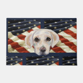 White Labrador Retriever Fußmatte (Vorderseite)