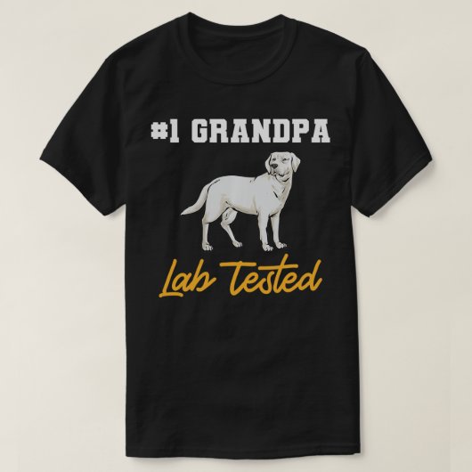 White Labrador Retriever Grandpa White Labrador ge T-Shirt (Design vorne)