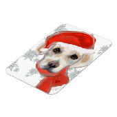 White Labrador Retriever Magnet (Linke Seite)