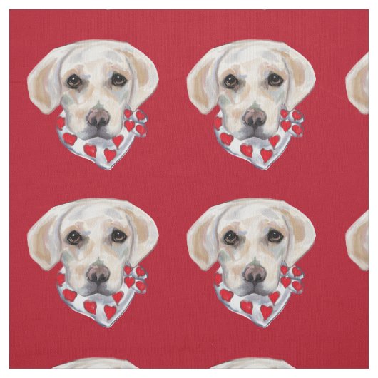 WHITE LABRADOR RETRIEVER STOFF (Muster)