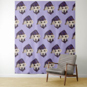 White Labrador Retriever Wandteppich (Beispiel)