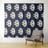 White Labrador Retriever Wandteppich (Beispiel (Horizontal))