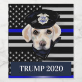 White Labrador Retriever Weinetikett (Einzelnes Label)