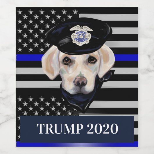 White Labrador Retriever Weinetikett (Einzelnes Label)