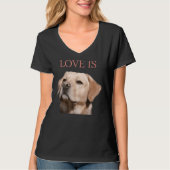White Labrador Retriever Yellow Liebe Labrador T-Shirt (Vorderseite)