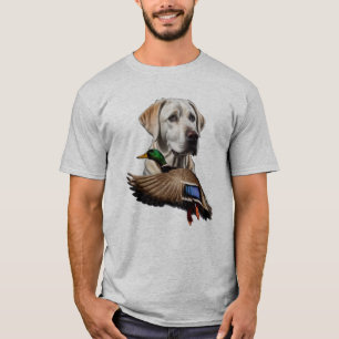 White Labrador Shirt for Men, Mallard Shirt