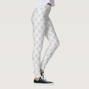 White Lace Abstrakt Leggings