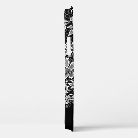 White Lace am Black Case Mate iPhone Case (Rückseite / Rechts)