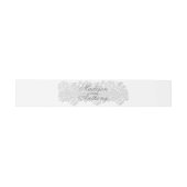 White Lace & Babies Atem Hochzeit Einladungsbanderole (Flach)