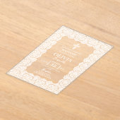 White Lace Baptism Acryleinladungen (Ablage )