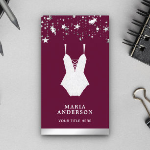 White Lace Bridal Bodysuit Boutique Visitenkarte