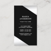 White Lace Bridal Bodysuit Lingerie Boutique Visitenkarte (Rückseite)