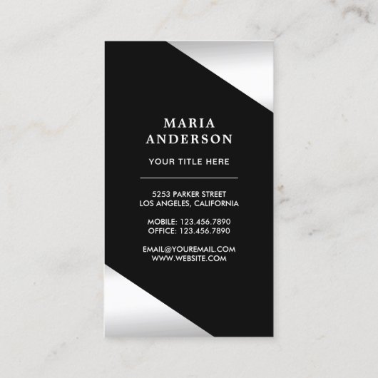 White Lace Bridal Bodysuit Lingerie Boutique Visitenkarte (Rückseite)