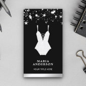 White Lace Bridal Bodysuit Lingerie Boutique Visitenkarte