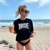 White Lace BRIDE Engagement Shower Bach Party T-Shirt