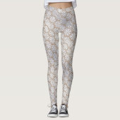 White Lace Daisy Komfortable sexy Niedliche Hot Cl Leggings (Vorderseite)