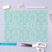 White Lace Damask Brocade Geschenk oder Decoupage Seidenpapier (Handwerk)