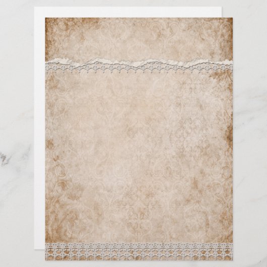 White Lace Letterhead (Vorne/Hinten)