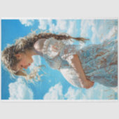 White Lace Maternity Brautparty Découpage Seidenpapier (Vorderseite)