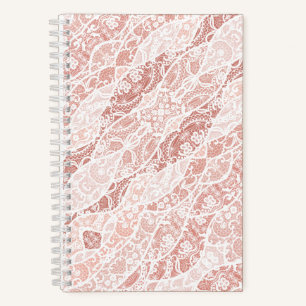 White Lace Notebook Notizblock