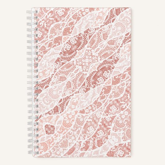White Lace Notebook Notizblock (Vorderseite)