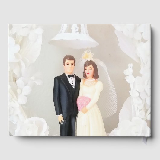 White Lace & Rose Blätter Gästebuch (Rückseite)