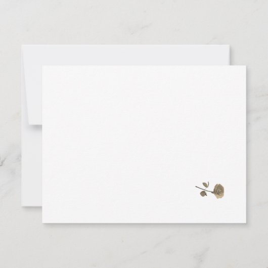 White Lace & Rose Blätter Probe Dinner (Rückseite)