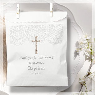 White Lace Taufe Vielen Dank für Ihre Unterstützun Geschenktütchen
