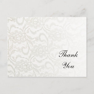 White Lace Vielen Dank Postkarte