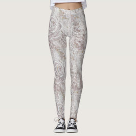 White Lace Wedding Leggings
