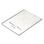White Lace Wedding Notizblock (Linke Seite)