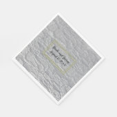 White Lace Wedding Paper Napkins Serviette (Ecke)