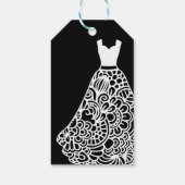 White Lace Wedress Geschenkanhänger (Rückseite)