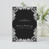 White Lace Wreath Memorial Funeral Loved One (Stehend Vorderseite)