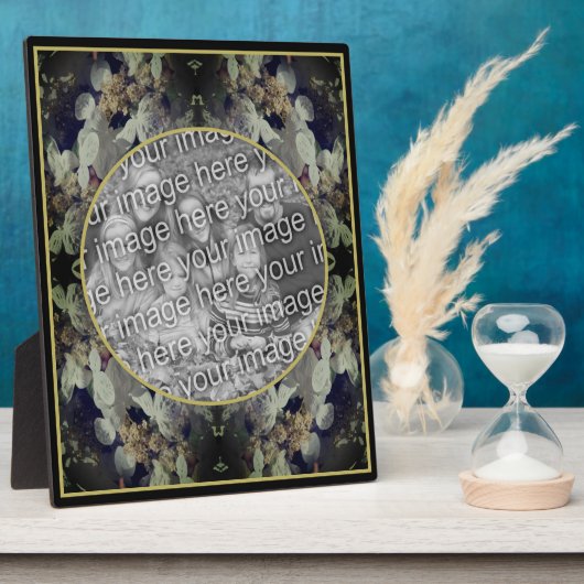 White Lacecap Hydrangea Fügen Sie Ihr Foto hinzu Fotoplatte (Seite)