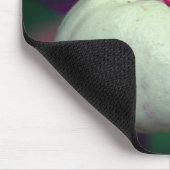 White Lady Slipper Orchid Blume Mousepad (Ecke)