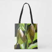 White Lady Slipper Orchid Blume Pair Tasche (Vorderseite)