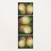 White Lady Slipper Orchid Blume Pair Yogamatte (Vorderseite)