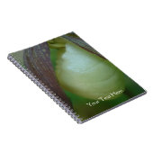 White Lady Slipper Orchid Blume Personalisiert Notizblock (Rechte Seite)